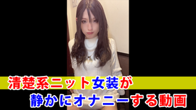 [FC2-PPV-4846663]【個撮】清楚系ニット女装が静かにオナニーする動画