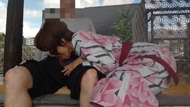 [LAXD-PPV-ntqLDemDJBJteAedvhKPYy1]無修正　温泉足湯フェラ