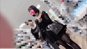 [Pcolle-PPV-2798786a68e6321e4d7]ニーハイにミニスカのセクシーなスタイルにチラ見えする花柄グレー色の綿生Pのギャップが良きです！