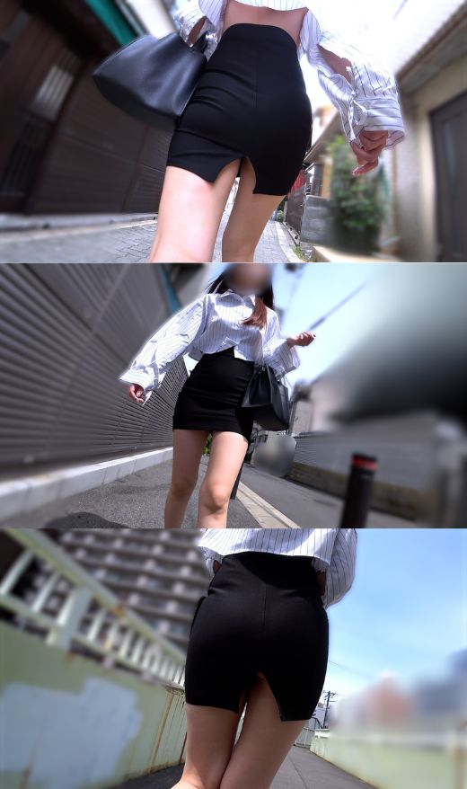 [Pcolle-PPV-2800106a6d304004050]【八頭身美女A】スリット越しの生足美脚とシャツに隠された神秘のノーブラ美乳！